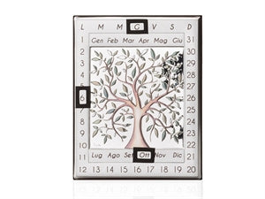 Calendario perpetuo albero metallo prezioso