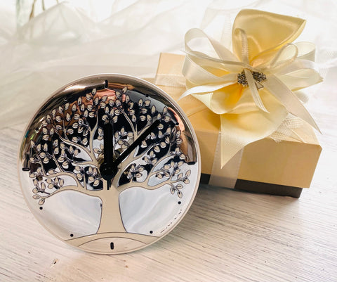 Bomboniera orologio albero