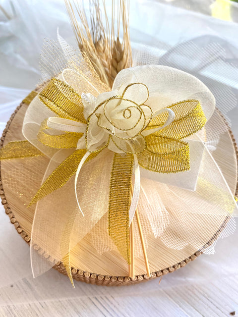 Bomboniera scatola vino in bamboo tonda + 4 accessori in metallo (cavatappi-tappi-salvagocce) in confezione regalo con la possibilità di PERSONALIZZAZIONE.

Dimensione: dm 15 x h cm 4.

Set vino 4 accessori come bomboniera per matrimonio o anniversario di matrimonio oppure come articolo da regalo.