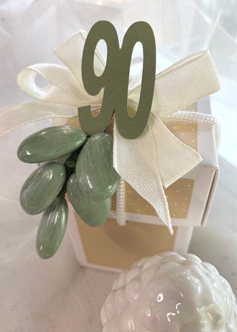 Bomboniera pigna bianca