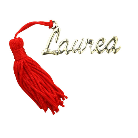 Applicazione laurea in zama con nappina rossa