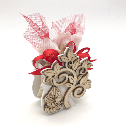 Portaconfetti albero cresima