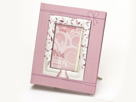 Album rosa con cornice