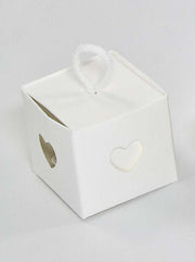 Astuccio doppio cuore bianco 5x5x5