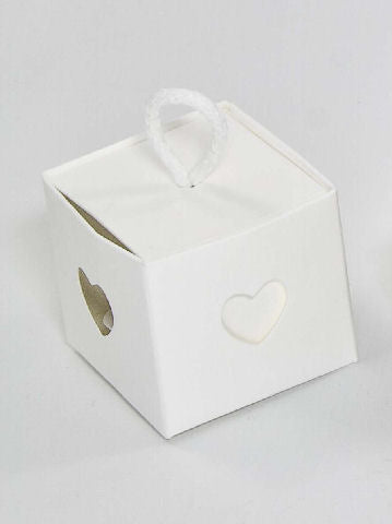 Astuccio doppio cuore bianco 5x5x5