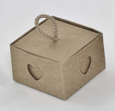 Astuccio doppio cuore avana