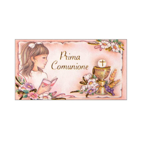 Biglietto Comunione girl