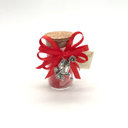 Bomboniera barattolo in vetro con tappo sughero Cresima confezionato con 5 confetti avvolti nel tulle rosso, nastrini in raso rosso, bigliettino stampato ed applicato simbolo Mitria-Pastorale-Cresima in metallo.

Dimensione: dm 4 x h cm 7.

Barattolo come portaconfetti o come bomboniera per la Cresima.

Possibilità di modificare il confezionamento del barattolo in base alla cerimonia.