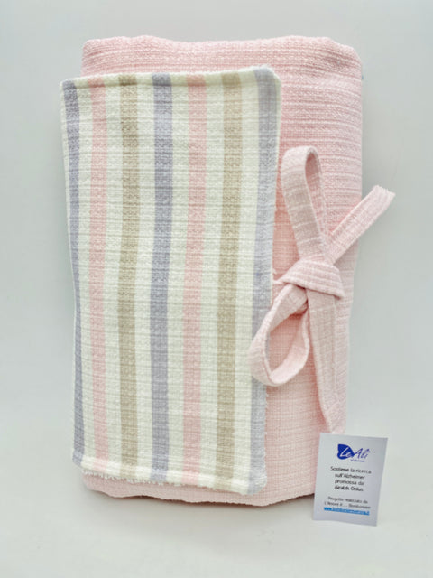Fasciatoio portatile rosa semplice