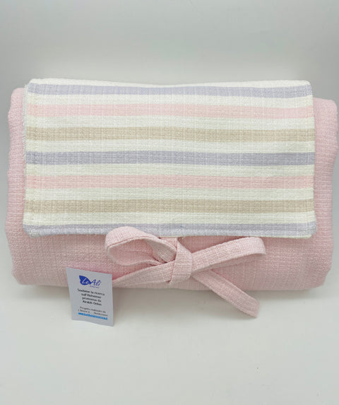 Fasciatoio portatile rosa semplice