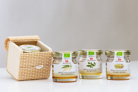 Barattolo miele+scatola bambu