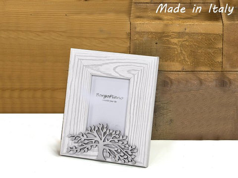 Portafoto legno con albero vita