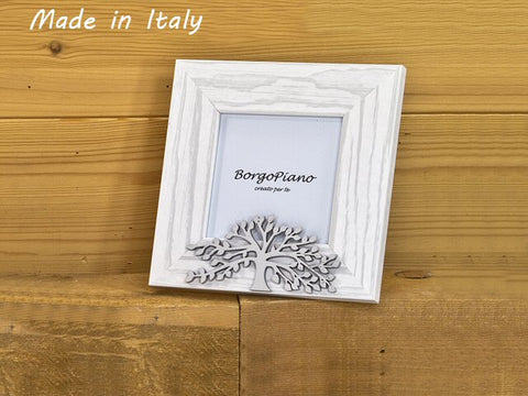 Portafoto legno con albero vita