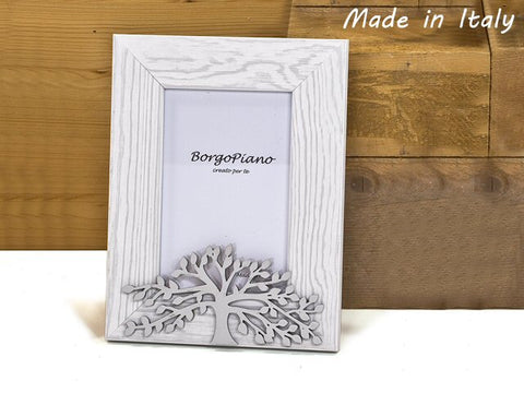 Portafoto legno con albero vita