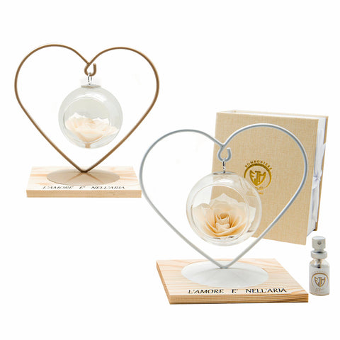 Profumatore cuore in metallo - assortito