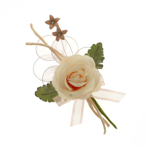 Rametto fiore portaconfetti con rosa