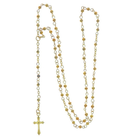 Collana rosario oro L.35