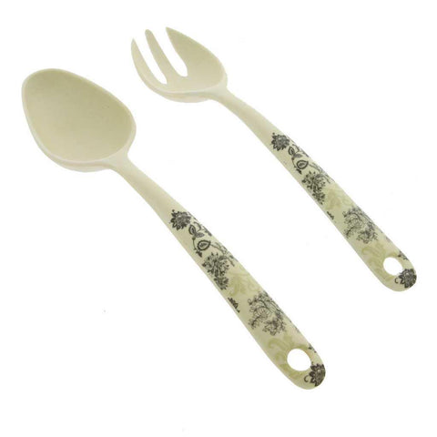 Set posate insalata bamboo + fiala portaconfetti