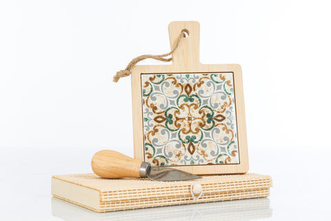 Tagliere legno e ceramica